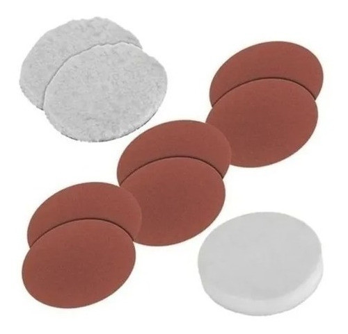 Set 7 Pz Paños Bonete P Lustradoras Pulidora Antrax 0