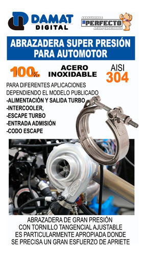 Abrazadera Presion Escape Turbo Camion Cummins 3905216 F20 1