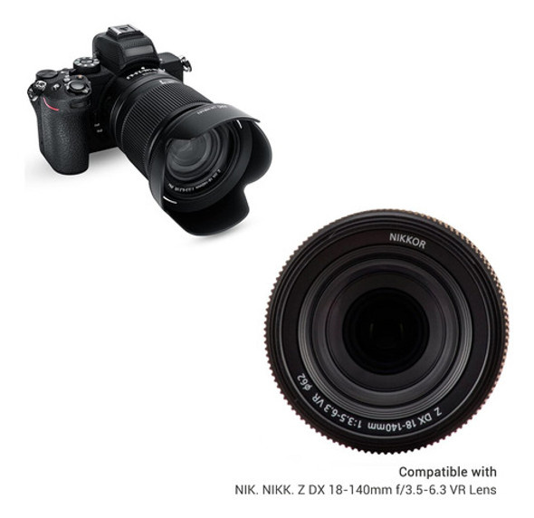 Parasol De Lente Jjc Compatible Con Nikon Z Dx 1