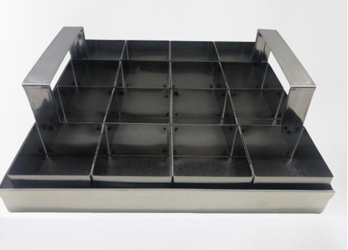 Marcador Cortador Brownie Bolos + Forma 16 Fatias 24x24 0