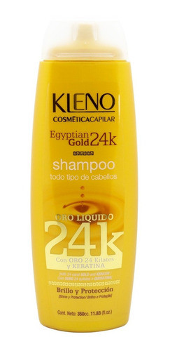Kleno Egyptian Gold 24k Shampoo Acondicionador Mascara 200gr 1