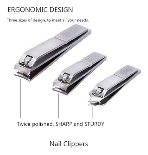 Juego De Cortaúñas Corewill 12 En 1 Kit De Manicura Y Pedicu 1