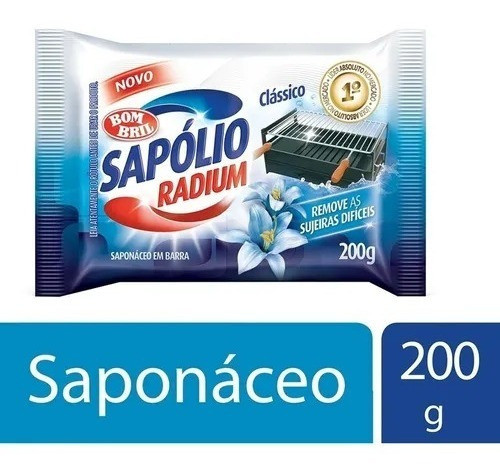 Kit 3 Un Sapolio Radium Pedra Classico 200g Remove Sujeiras 1
