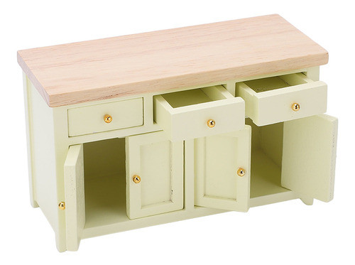 Armário De Móveis Dollhouse Em Miniatura Para Sala De Estar 1