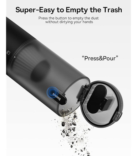 Baseus Car Vacuum Cleaner High Power, A3 Lite 12000pa Aspira 1