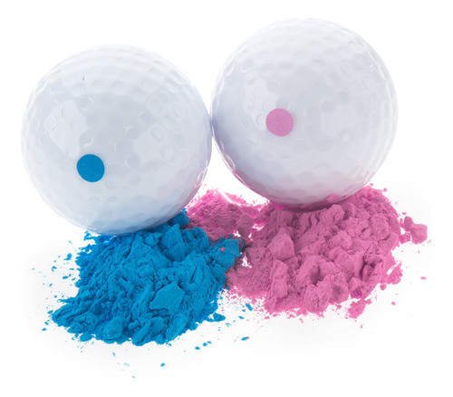 Pelotas Golf Explosivas Revelación Género Del Bebé, Juego Y 0