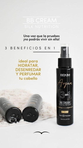 Crema Bb Cream 3 En 1 Bekim Silk Nutricion Argán X125 Ml 1