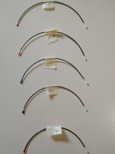 30 Pares Arcos Metal P/corpiños Media Tasa 90,95,100,105,110 0