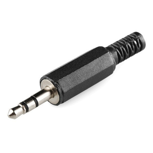Plug Conector Macho 3.5 Stereo Metal Plástico X 5 Unidades 1