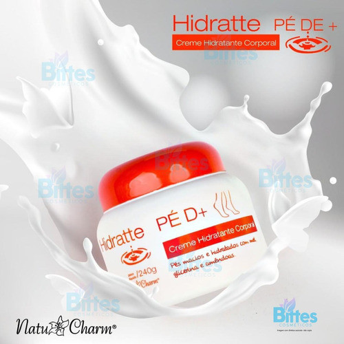 Creme Hidratante Pé D+ Natu Charm Cosméticos Pés Hidratados 1
