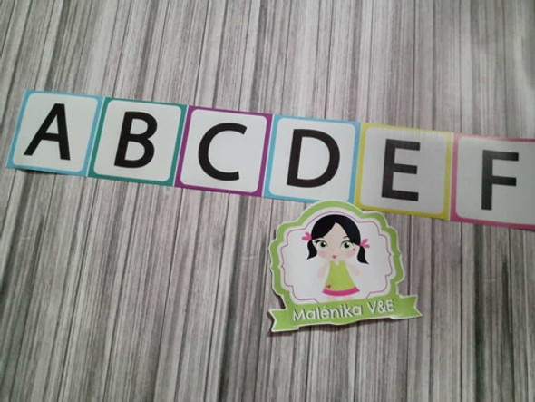 Bandas Abecedario Y Lona Abc Para Docentes Y Maestras 0