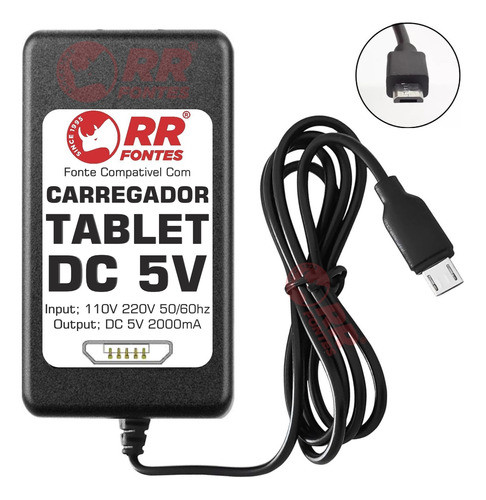 Fonte Carregador 5v 2a Para Tablet Positivo T730 T770 Q10 0