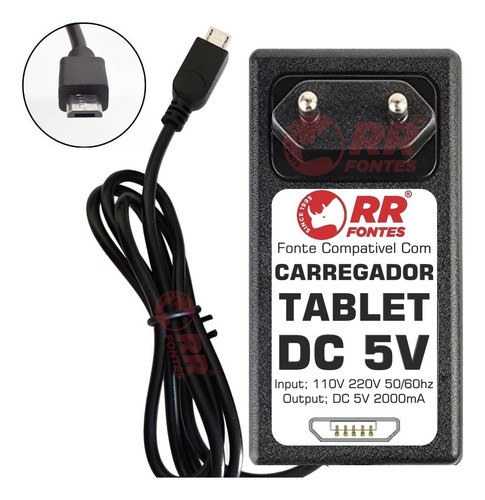 Fonte Carregador 5v 2a Para Tablet Positivo T730 T770 Q10 1