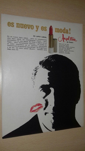 P225 Clipping Publicidad Lapiz Labial Angel Face Año 1966 0