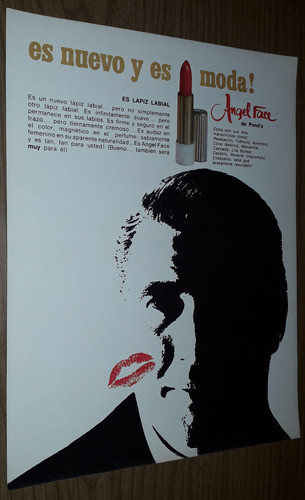 P225 Clipping Publicidad Lapiz Labial Angel Face Año 1966 0