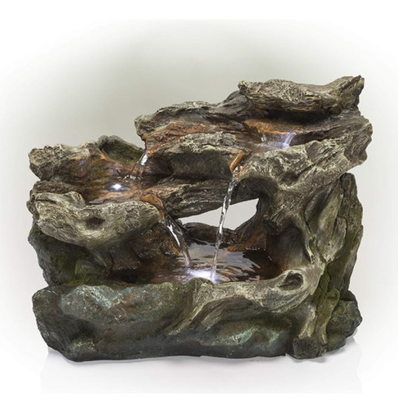 Alpine Corporation Win1334 3 Tier Rainforest Fuente De Mesa 0