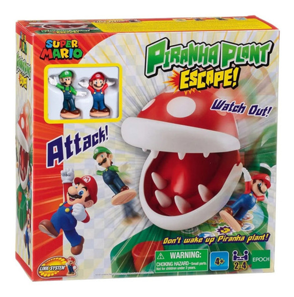 Juego De Mesa Super Mario Planta Piraña Juguete Didactico 0