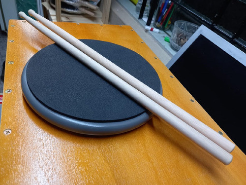 Pad De Práctica Para Bateristas 10'' + Palillos Musicapilar 1