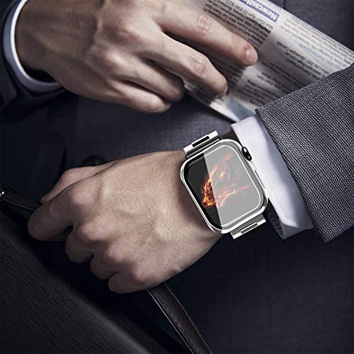Malla Y Protector Pantalla P/apple Watch Ultra 2 49mm Plata 1