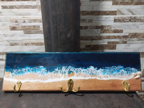 Percheros En Resina Epoxica Y Madera 1