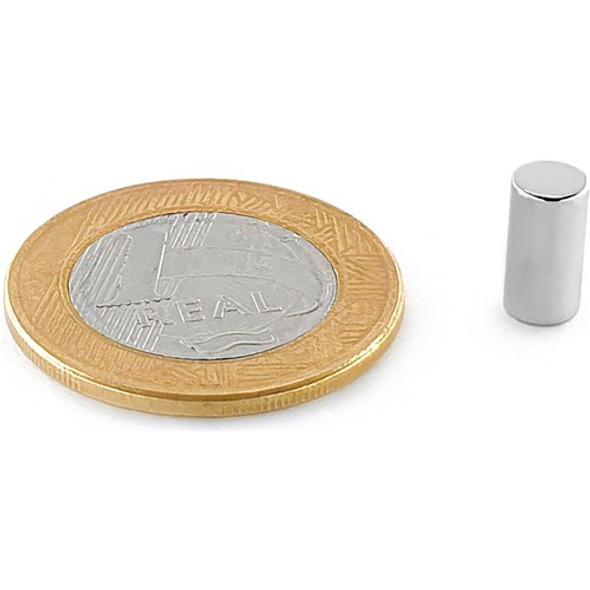 Ímã Neodímio Ø 5x10 Mm N35 10 Unidades 1