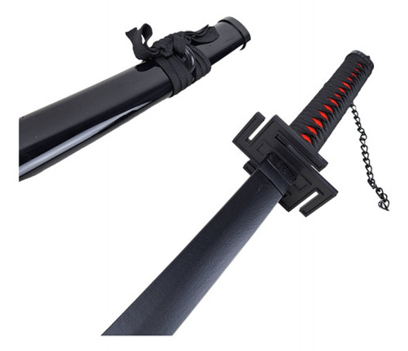 Katana Tensa Zangetsu Bleach Lâmina Bambu Cosplay 0 Katana Tensa Zangetsu Bleach Lâmina Bambu Cosplay 0