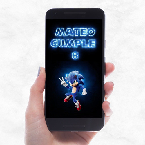 Video Invitación Animada Sonic 2. Cumpleaños 0