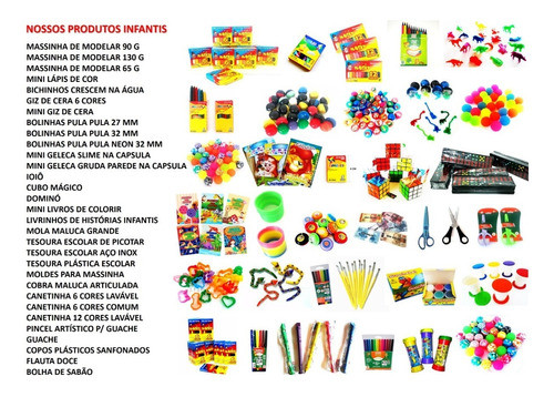 5 Livrinhos Colorir/ 5 Giz / 5 Bolha Sabão/  5 Massinha 1