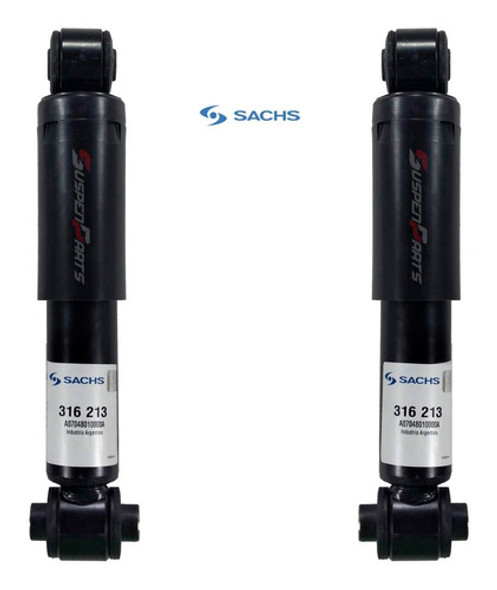 Kit X2 Amortiguadores Traseros Sachs Peugeot 206 - 207 Todos 1