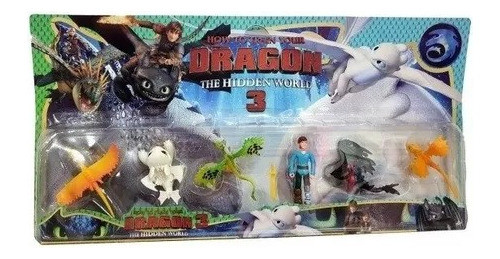 Set  Muñecos Entrenando A Tu Dragón Hermoso 0
