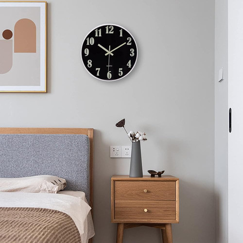 Reloj De Pared - 12 Pulgadas Brilla En La Oscuridad Relojes 1