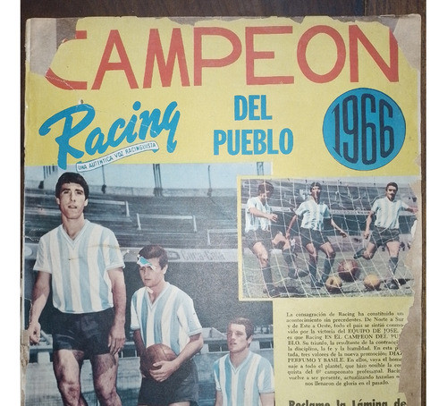 Revista * Racing * Nº Extraordinario Campeon Del Pueblo 1966 0