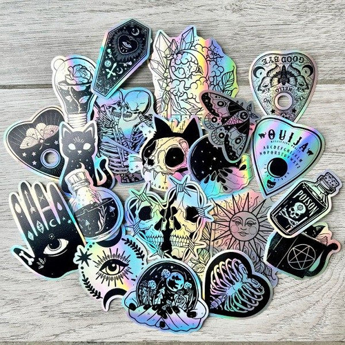 Calcos Stickers Vinilo Termo - Holografica Esoterica 1