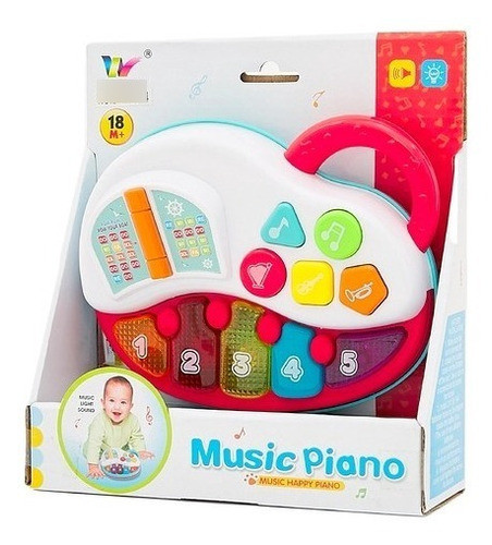Piano Musical Con Luz Y Sonido Casa Valente 1