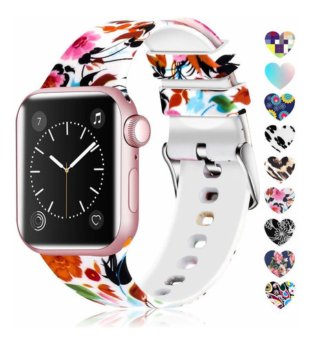 Malla Silicona Para Apple Watch (38/40mm) Lwsengme [l5bb59j] 0