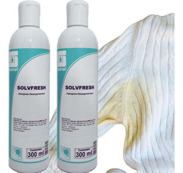 Kit 2 Detergente Desengordurante Solvfresh  300 Ml 0