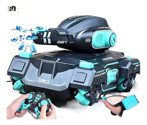 Tanque De Guerra Control Remoto Lanza Bazucas Brazalete Mano 0