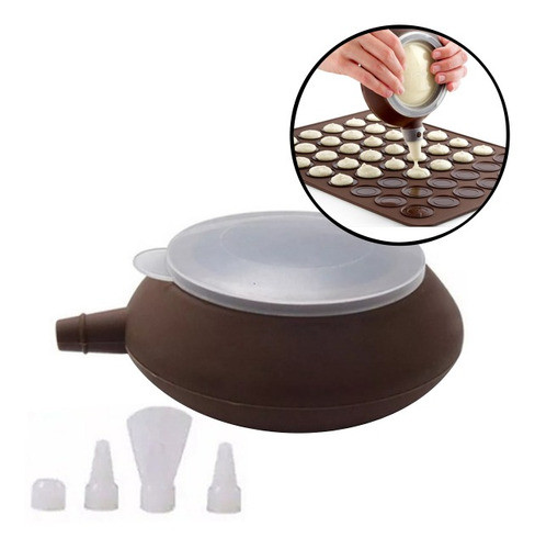 Manga Dosificadora De Silicona Con 4 Picos 0