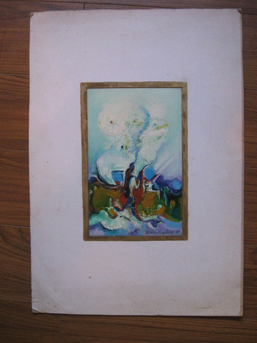 Oleo S/ Papel Clementina Huss Dailoff, Espacio Luminico 1