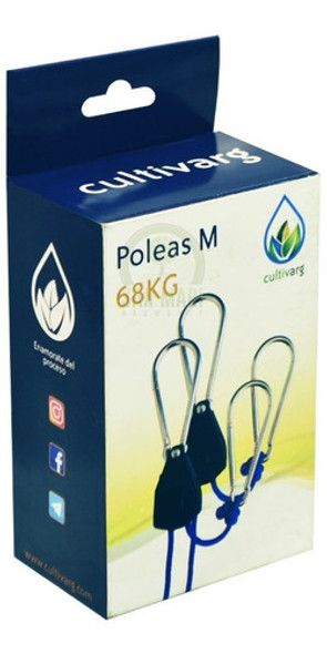 Poleas M Cultivo Indoor 68 Kg. / Cultivarg 0