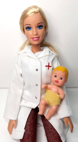 Muñeca Doctora Pediatra Bebe Y Accesorios Custom Original 0