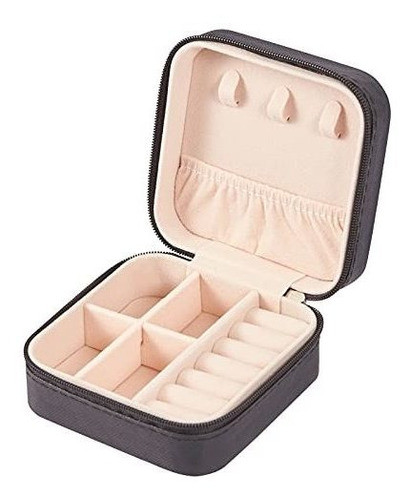 Joyero Pequeño De Cuero Portatil De Viaje Para Anillos Etc 0