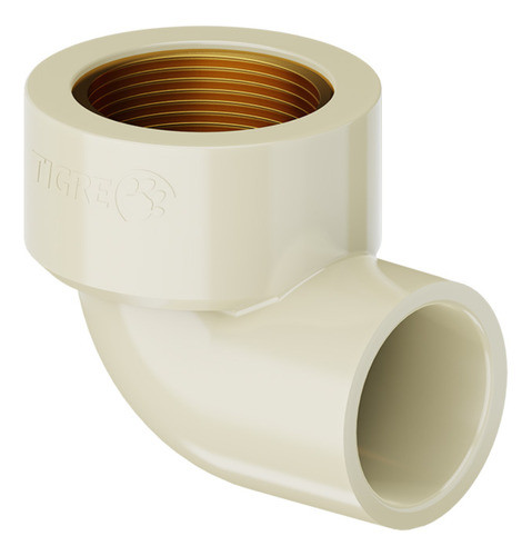 Kit 5 Joelho Transição 22mmx1/2 Cpvc Aquatherm Bucha Latão 1