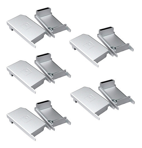 Tapa Plástica Cromo Mate Perfil C Grupo Euro Mcxl18 X 5 Par 0