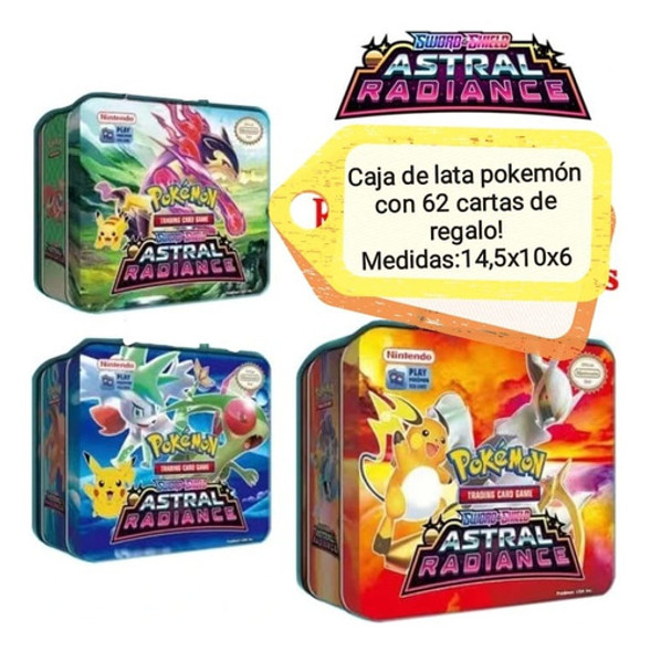 Kit Pokemón( Poquebola+lata+87 Cartas En Total) 0