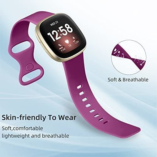 Malla Para Reloj Fitbit Versa 3-4 Sense2 Silicona Fucsia L 1