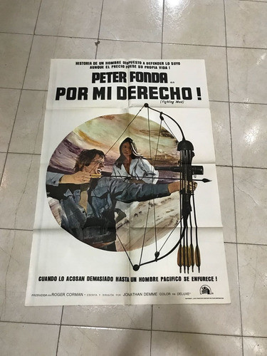 Antiguo Afiche De Cine Original C/peter Fonda-envios 0
