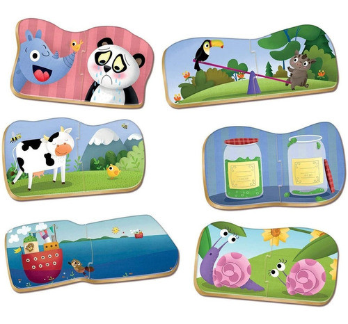 Puzzle Los Opuestos Rompecabezas Niños X4 Piezas Educa Niños 0