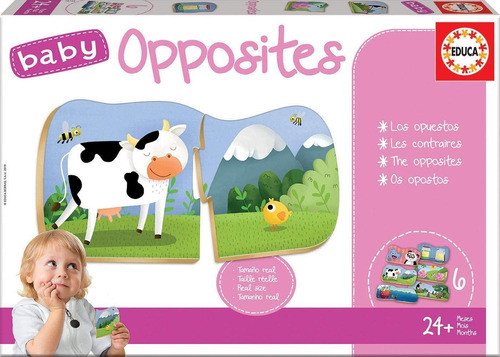 Puzzle Los Opuestos Rompecabezas Niños X4 Piezas Educa Niños 1