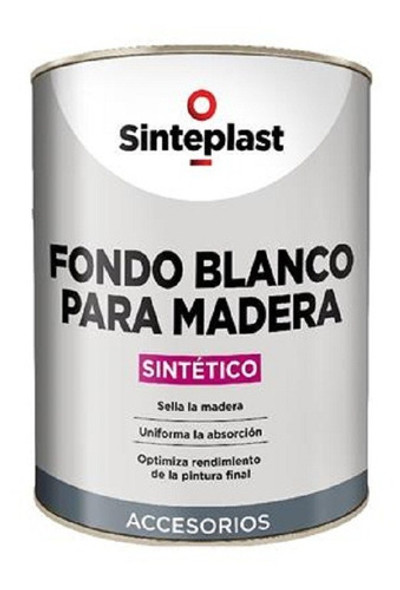 Fondo Blanco Para Madera Mano Previa 20lt 0